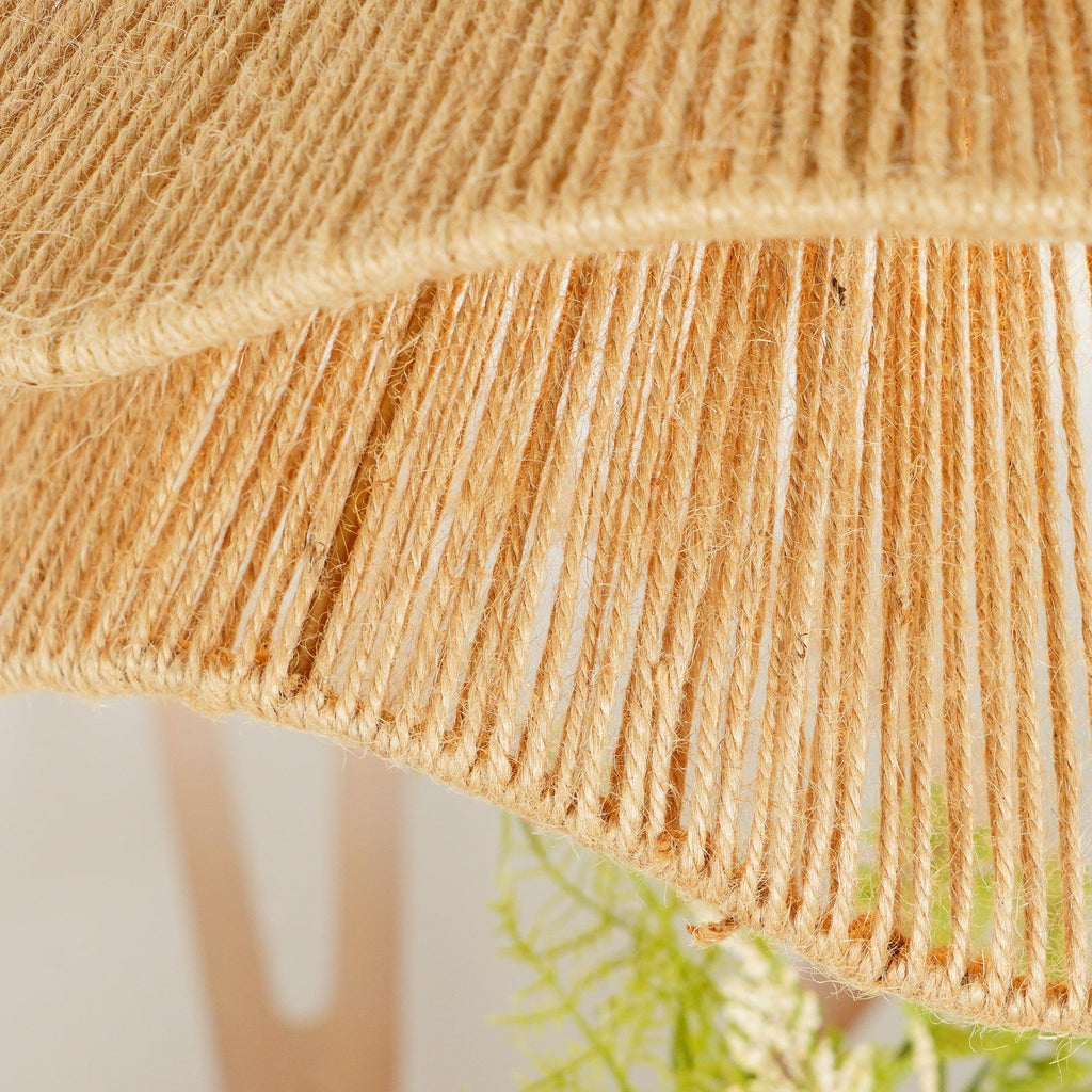 Handmade Straw Hat Metal Pendant Lamp — product view 34
