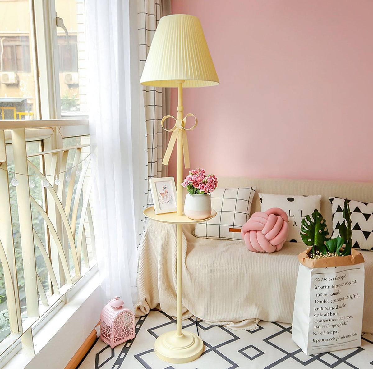 Sara Ribbon Metal Floor Lamp — product view 2