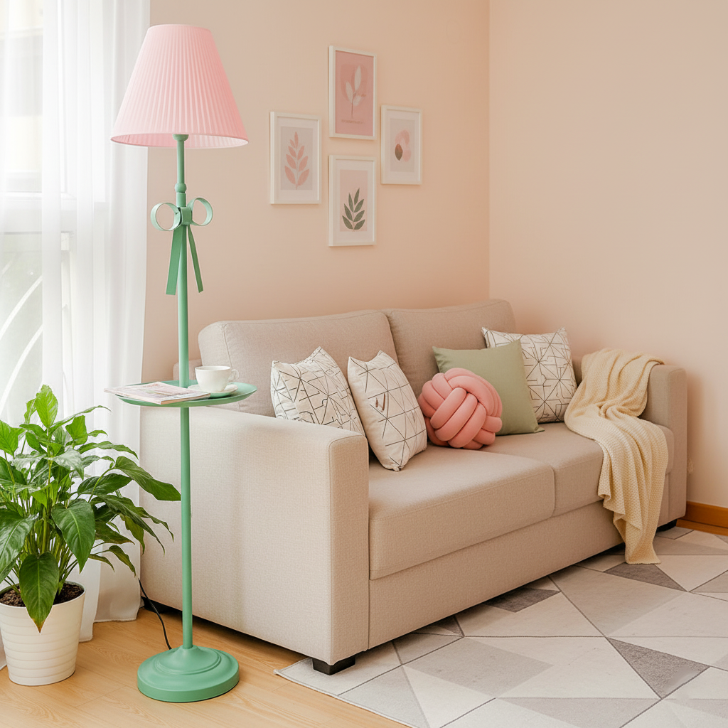 Sara Ribbon Metal Floor Lamp — product view 9