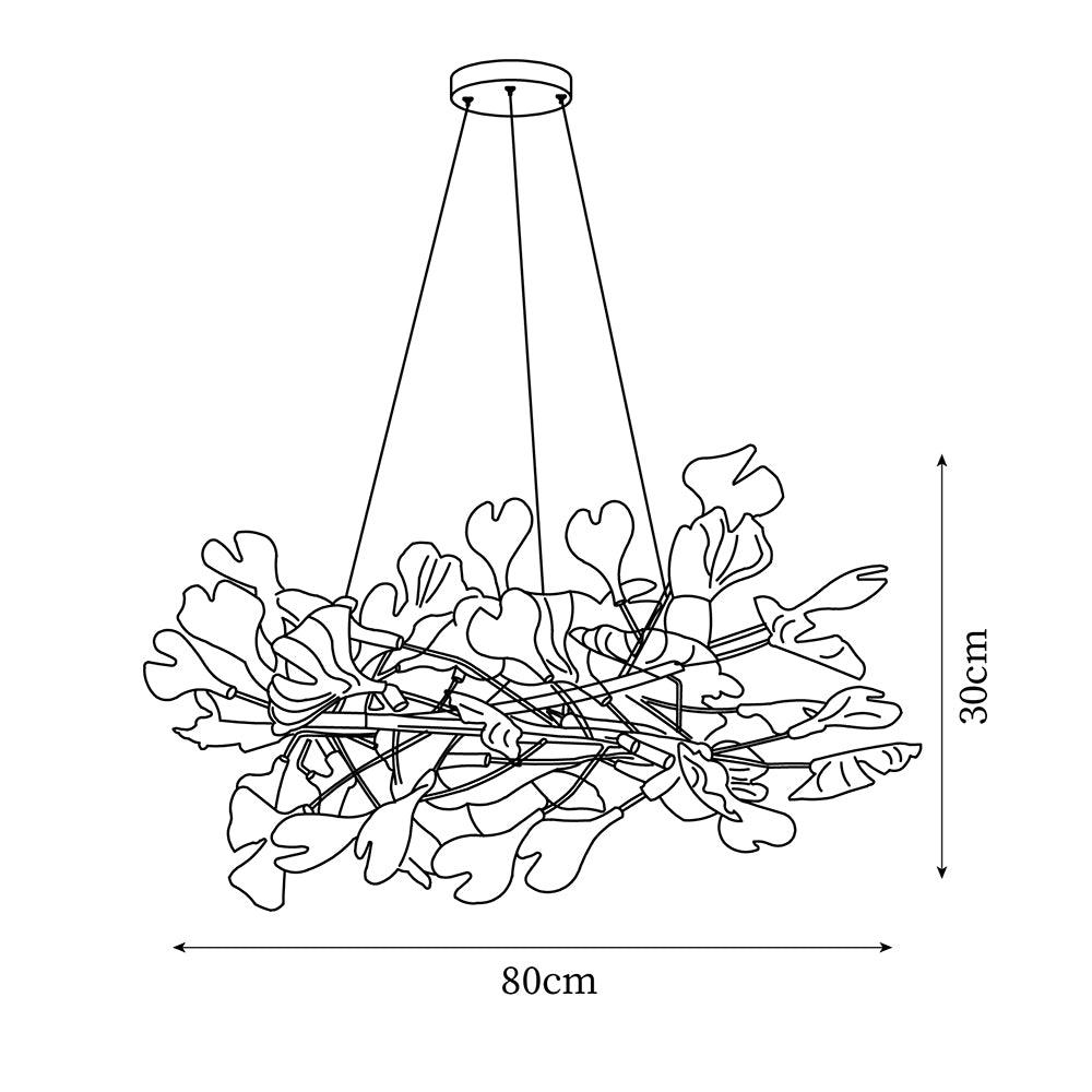 Gingko Chandelier U Style — product view 28