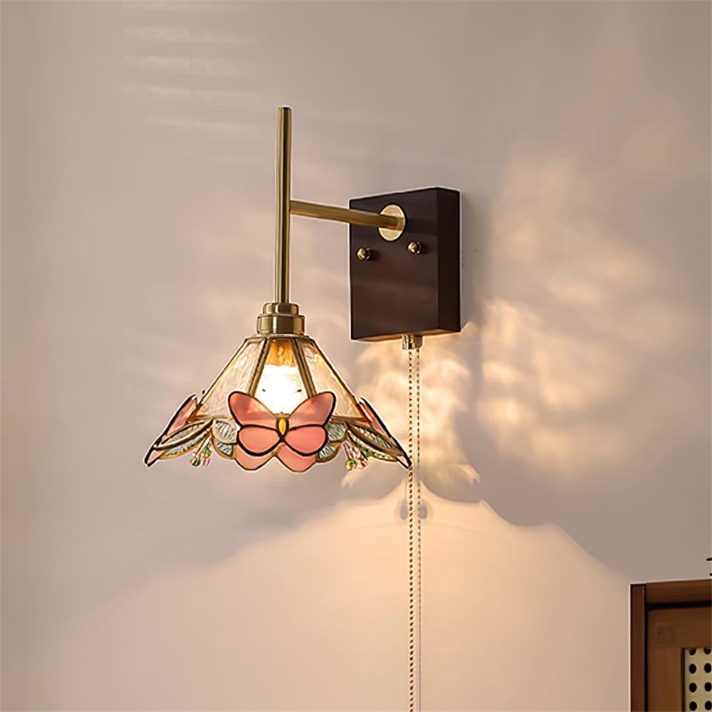Valerie Butterfly Glass Wall Lamp — product view 2