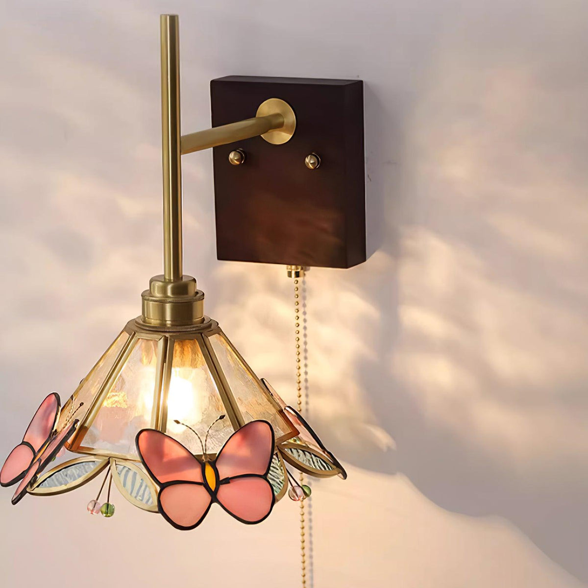 Valerie Butterfly Glass Wall Lamp — product view 9