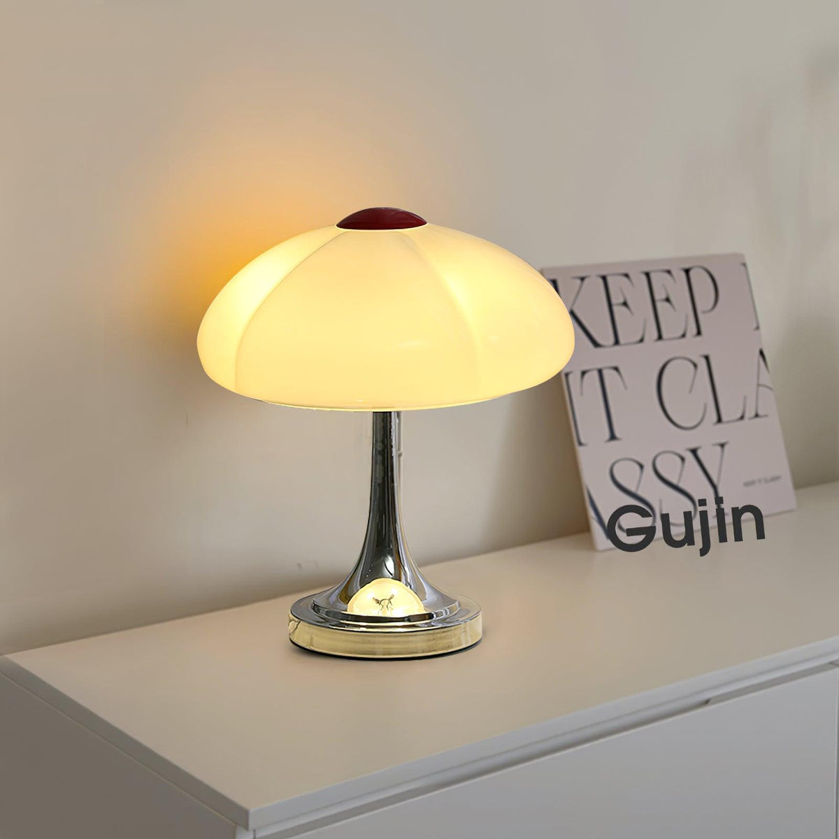 Toledo Mushroom Glass Table Lamp — product view 3