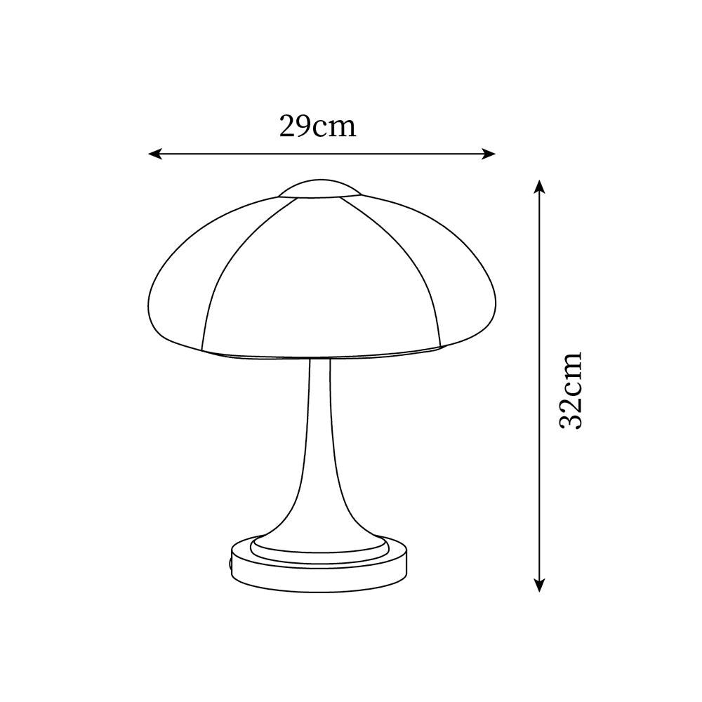 Toledo Mushroom Glass Table Lamp — product view 5
