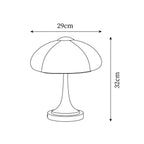 Toledo Mushroom Glass Table Lamp — product view 5