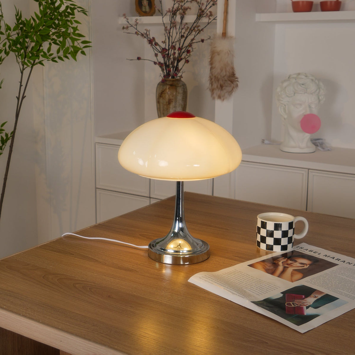 Toledo Mushroom Glass Table Lamp — product view 22