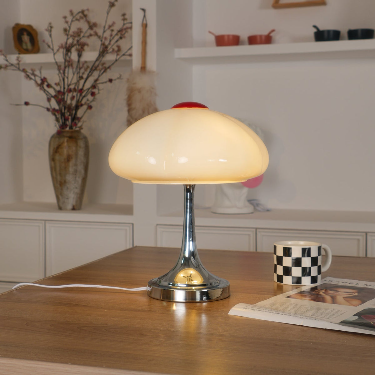Toledo Mushroom Glass Table Lamp — product view 24