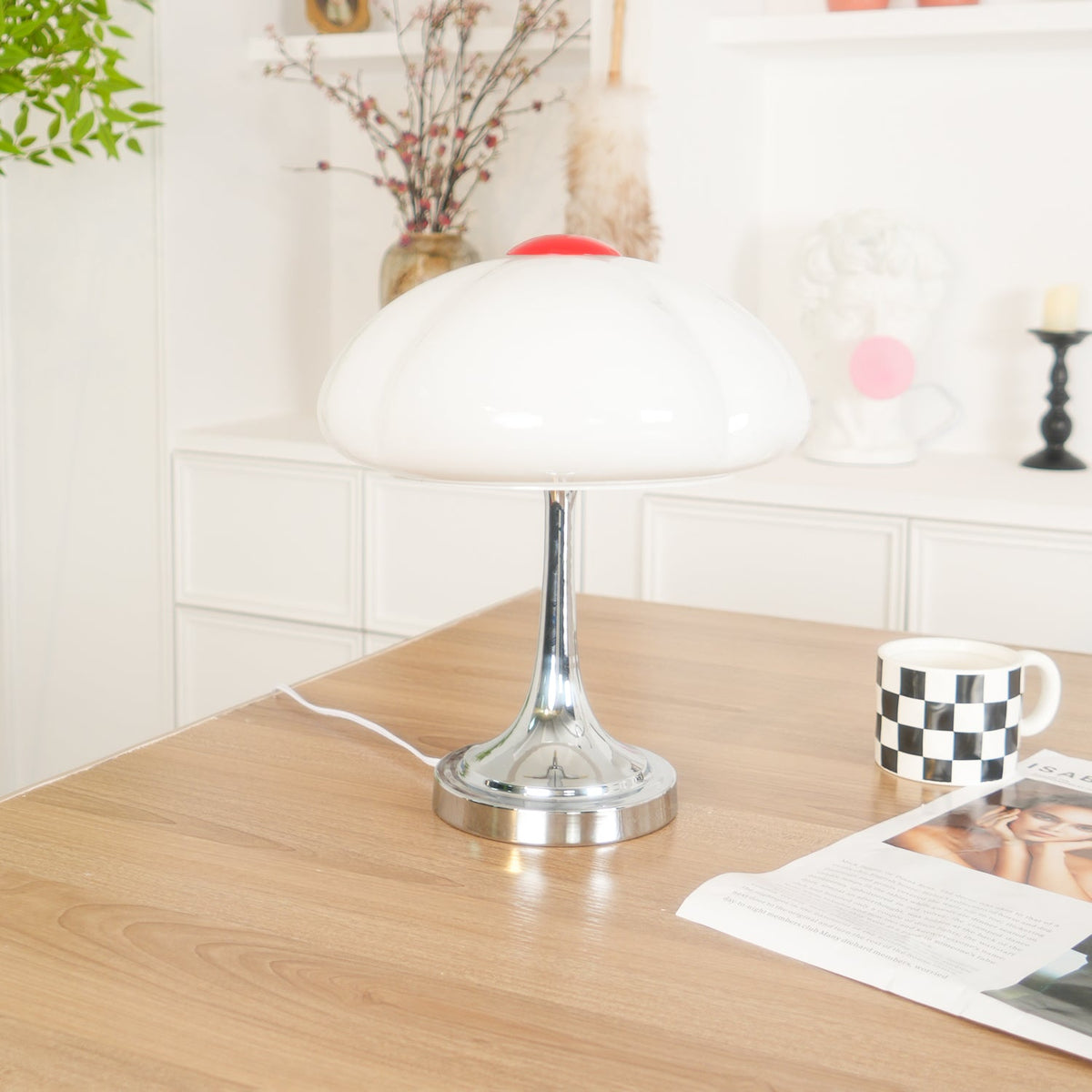 Toledo Mushroom Glass Table Lamp — product view 26