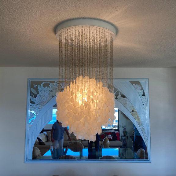 Shell Collections Metal Chandelier — product view 3