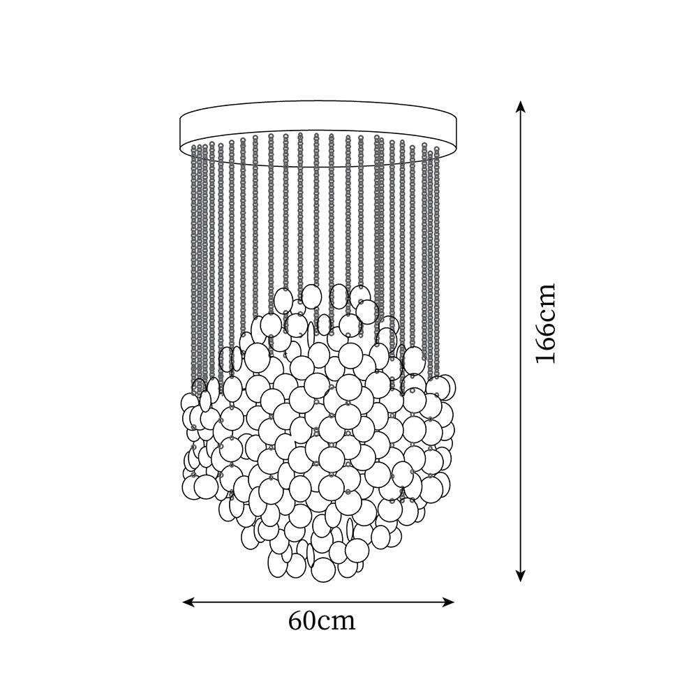 Shell Collections Metal Chandelier — product view 5