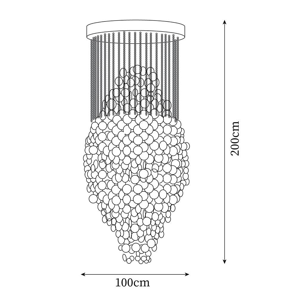 Shell Collections Metal Chandelier — product view 6