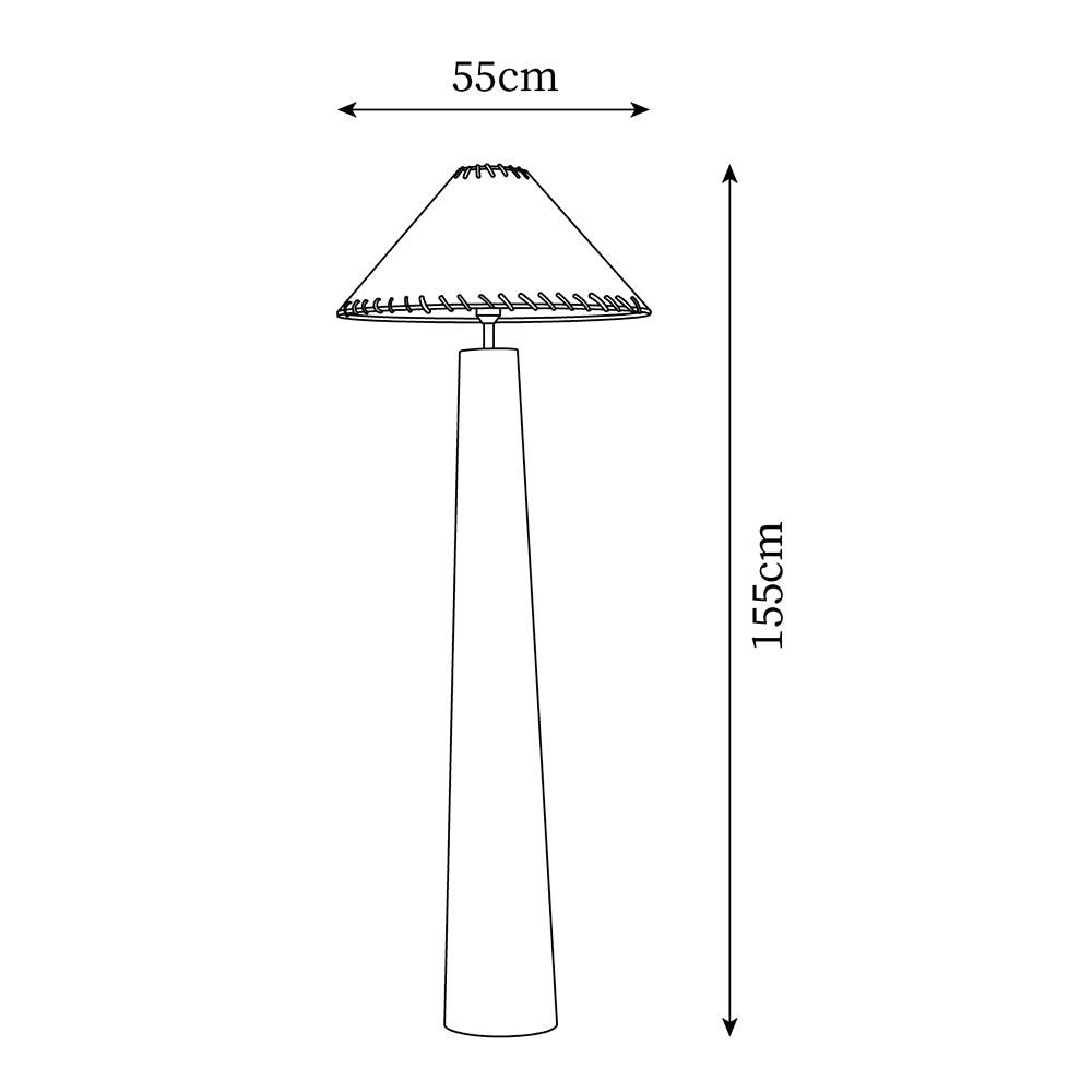 Kibo Wood Floor Lamp — product view 5