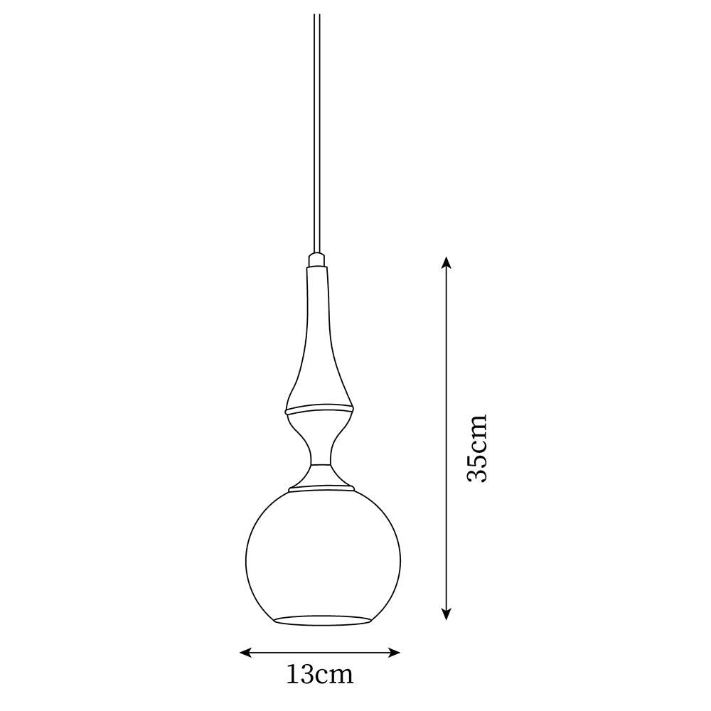 Eloise Glass Pendant Lamp — product view 5