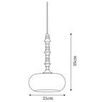 Eloise Glass Pendant Lamp — product view 7