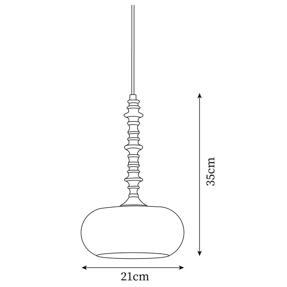 Eloise Glass Pendant Lamp — product view 7