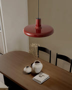 Red Frisbee Metal Pendant Lamp — product view 9