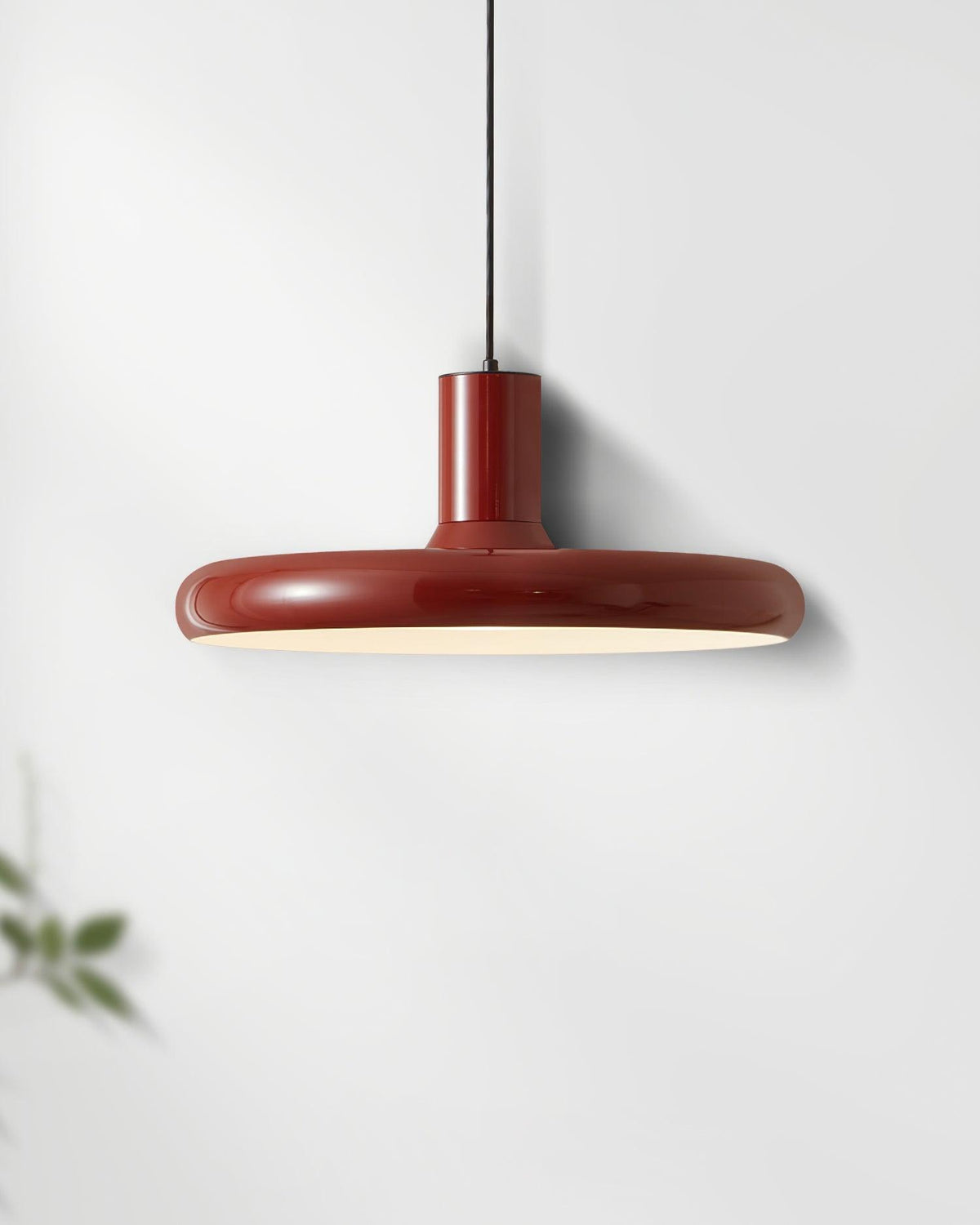 Red Frisbee Metal Pendant Lamp — product view 10