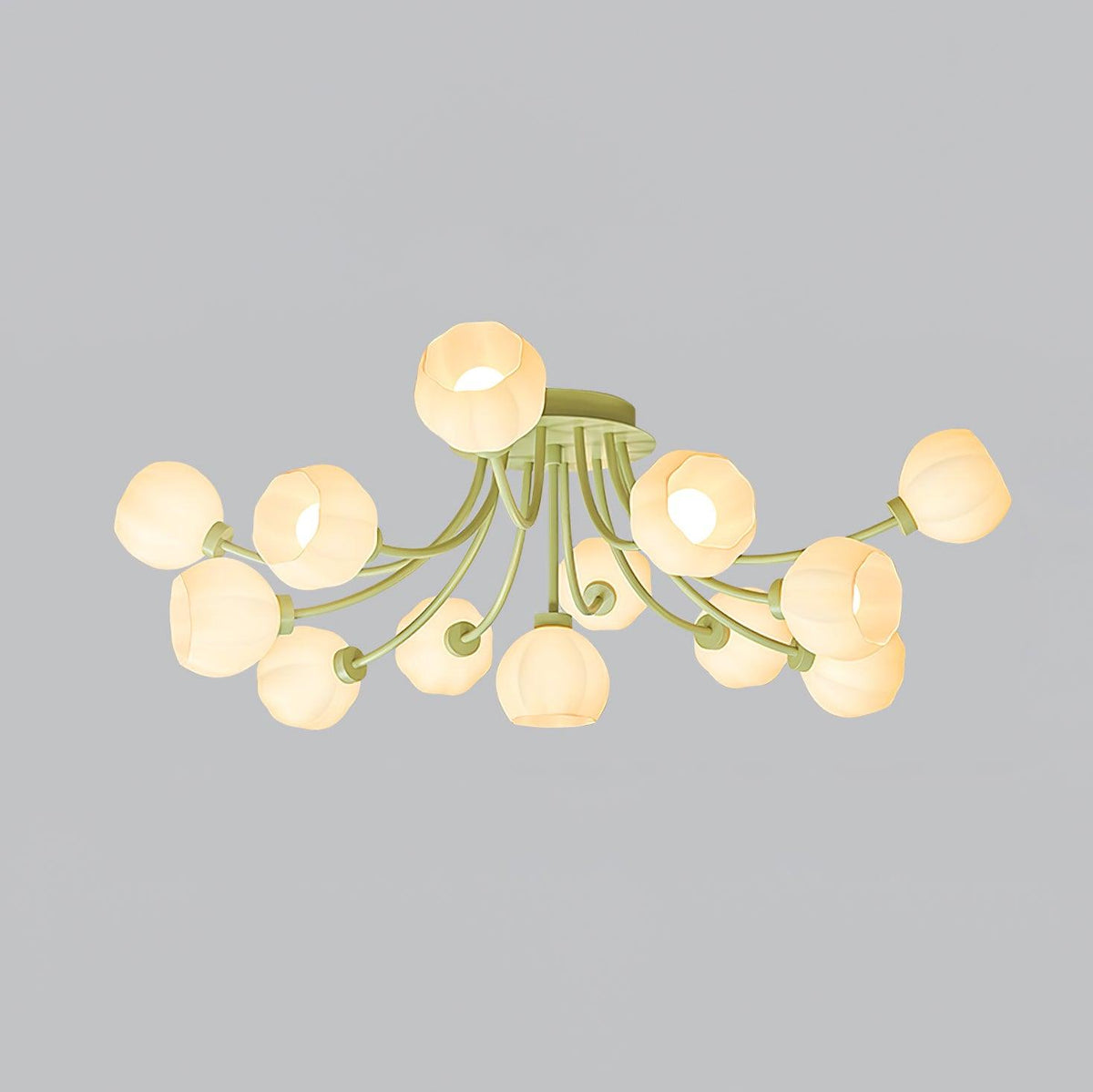 Taras Flower Glass Ceiling Lamp — product view 18