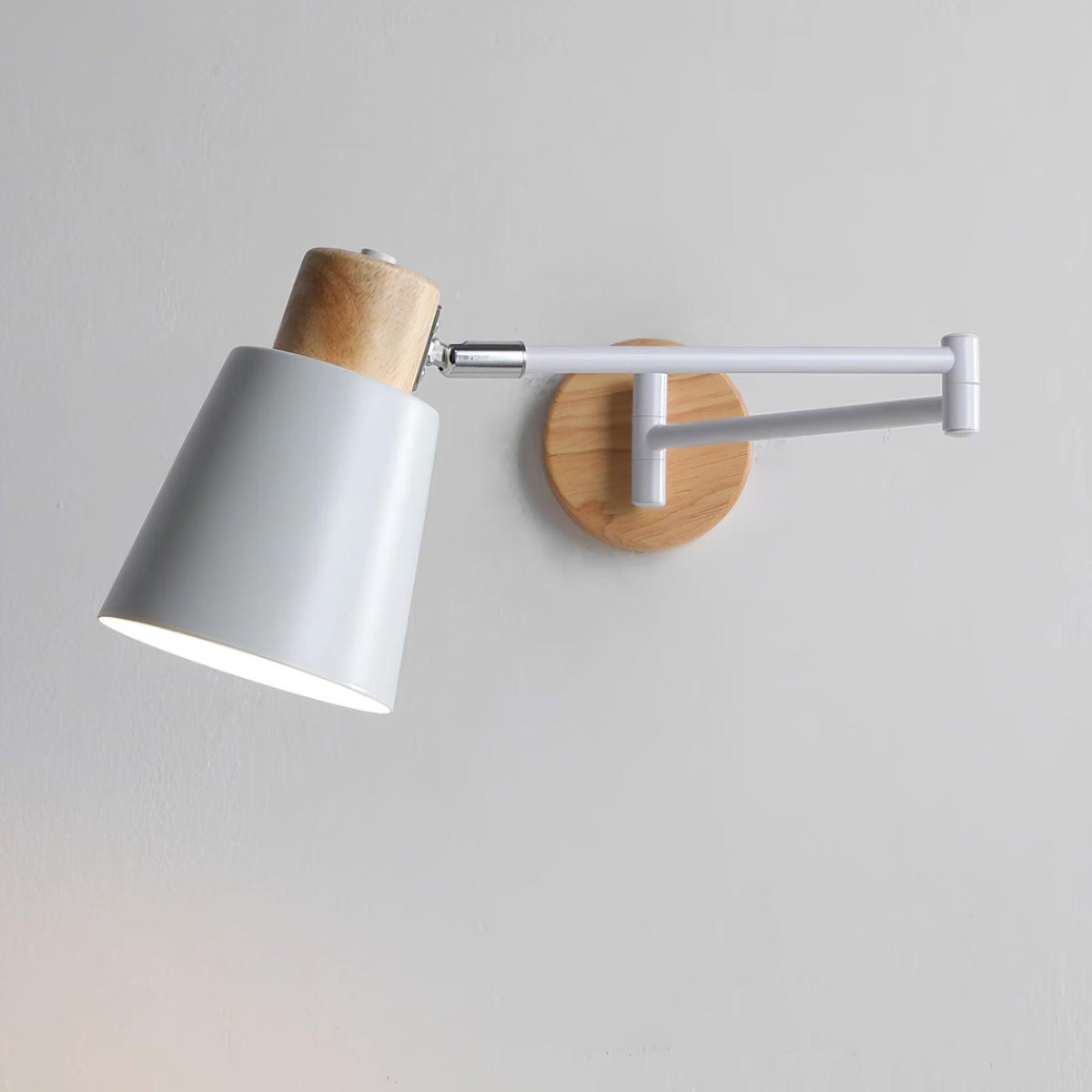 Collin Adjustable Wood Wall Lamp — product view 2