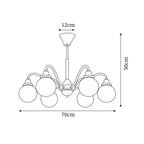 Tillary Retro Glass Chandelier — product view 6