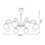Tillary Retro Glass Chandelier — product view 7