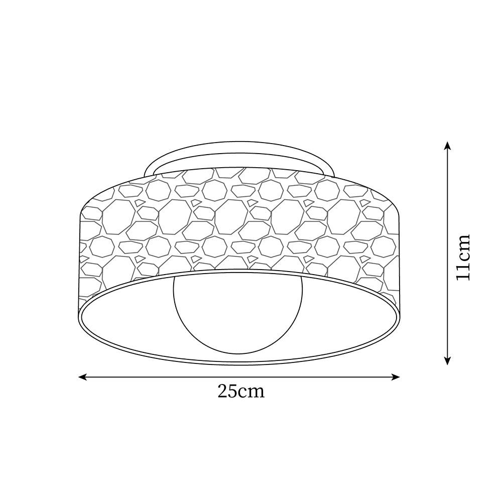 Brito Glass Ceiling Light — product view 5
