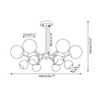 Modern Dome Glass Chandelier — product view 6