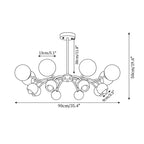 Modern Dome Glass Chandelier — product view 7