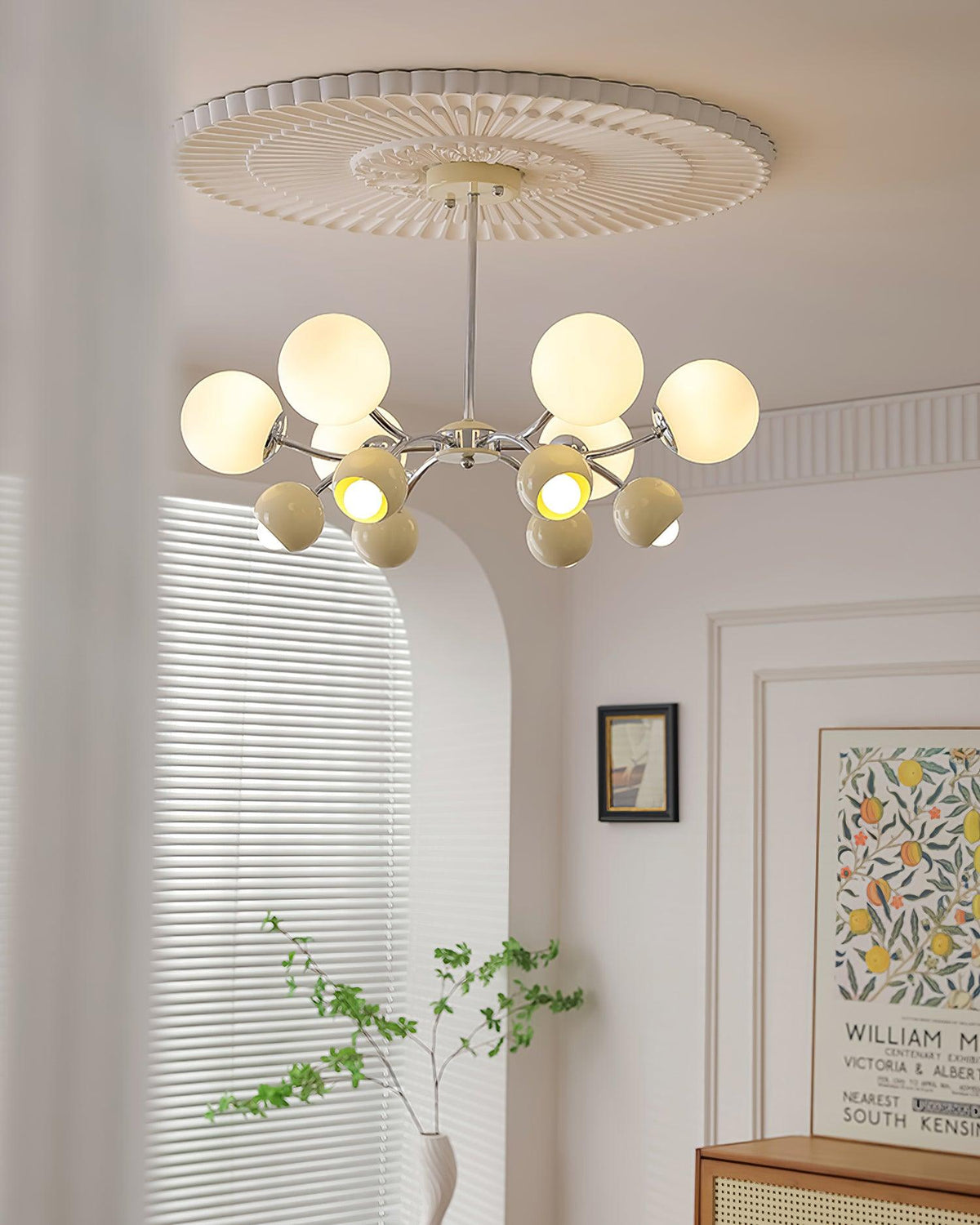Modern Dome Glass Chandelier — product view 9