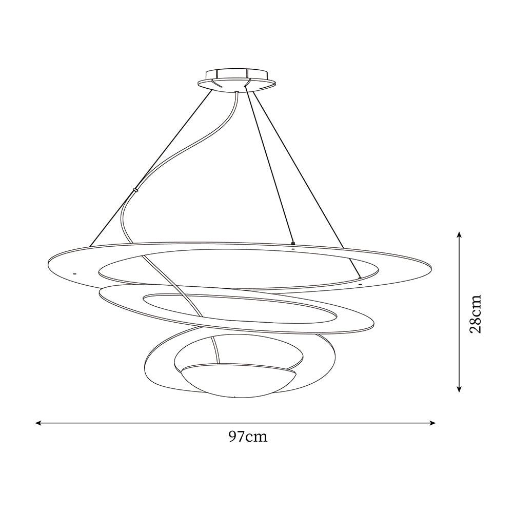 Micro LED Metal Chandelier — product view 5