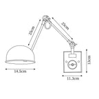 Blair Swing Arm Wood Wall Lamp — product view 3