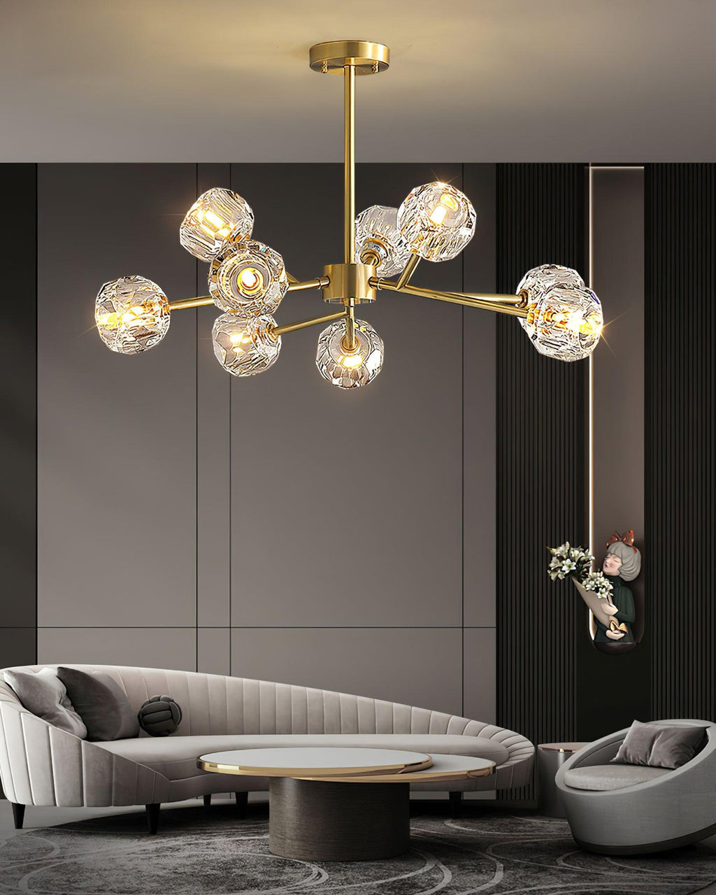 Crystal Ball Chandelier — product view 3