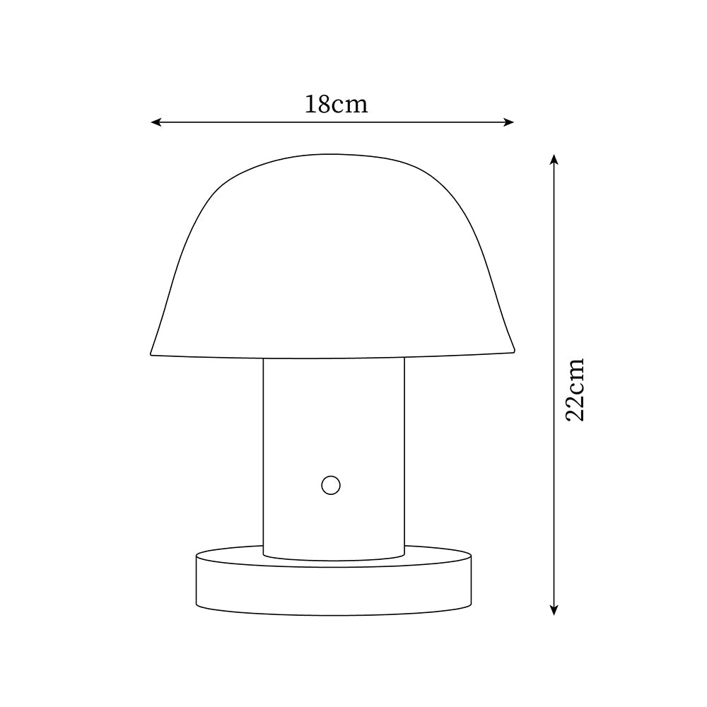 Touch Charge Mushroom Lamp — product view 5