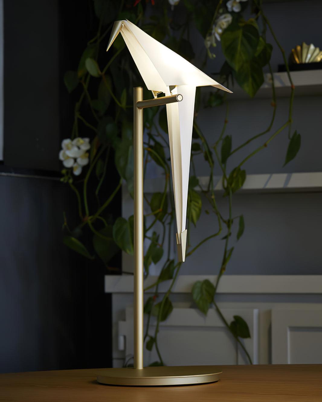 White Paper Crane Table Lamp — product view 6