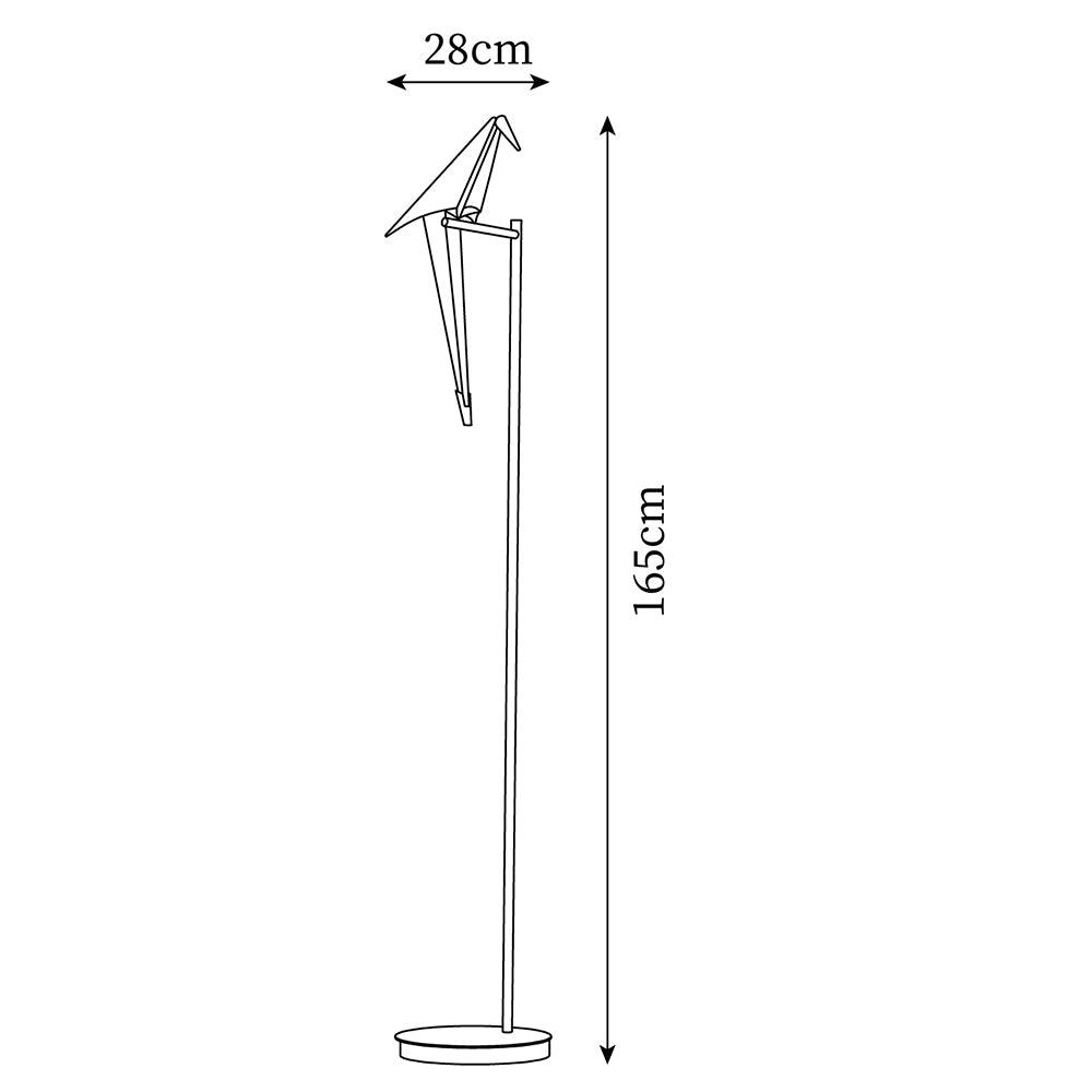 White Paper Crane Floor Lamp — product view 5