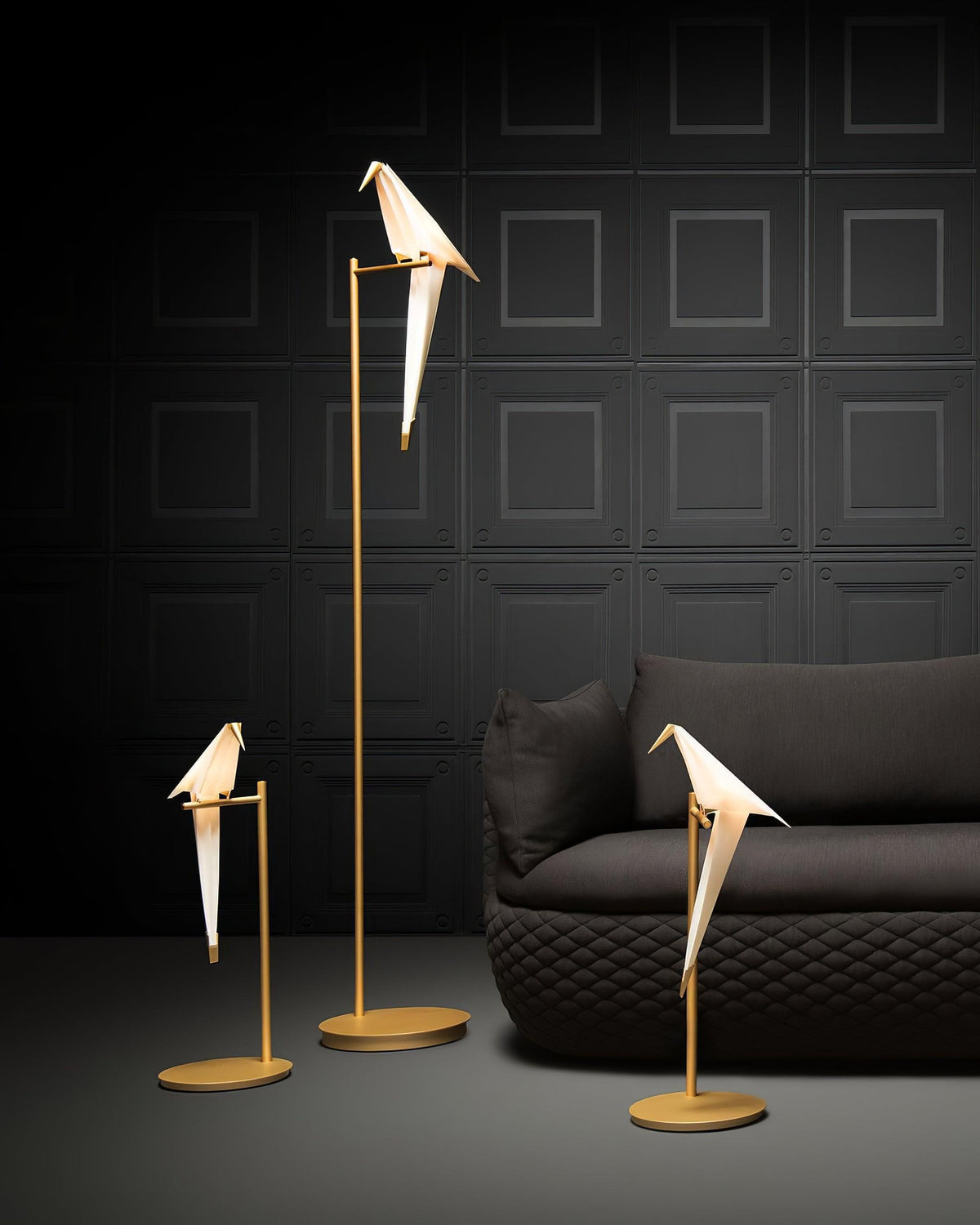 White Paper Crane Floor Lamp — product view 7