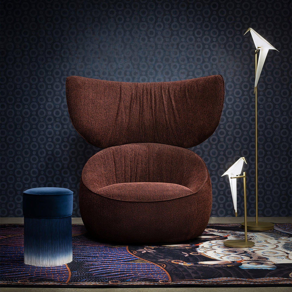White Paper Crane Floor Lamp — product view 9