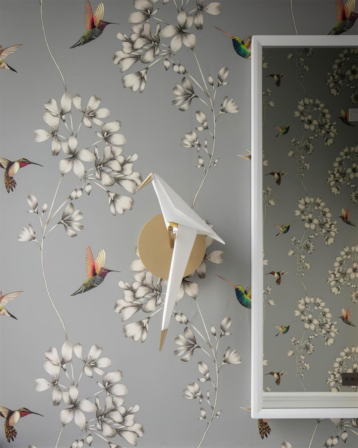 White Paper Crane Wall Lamp — product view 7