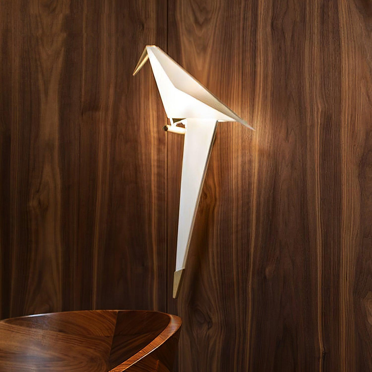 White Paper Crane Wall Lamp — product view 14