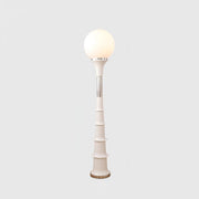 White & White Plastic Lamp Shade