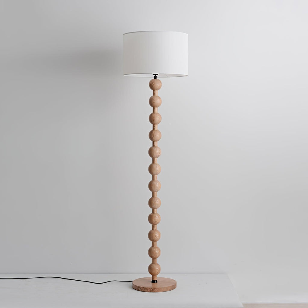 Hugo Barbell Wood Floor Lamp — product view 3