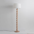 Hugo Barbell Wood Floor Lamp — product view 3