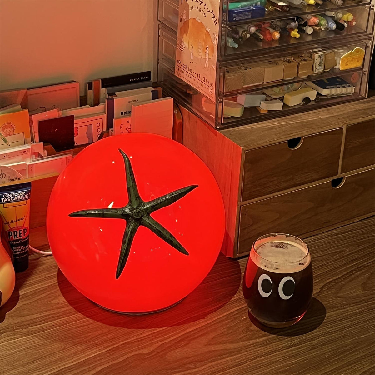 Tomato Resin Table Lamp — product view 11