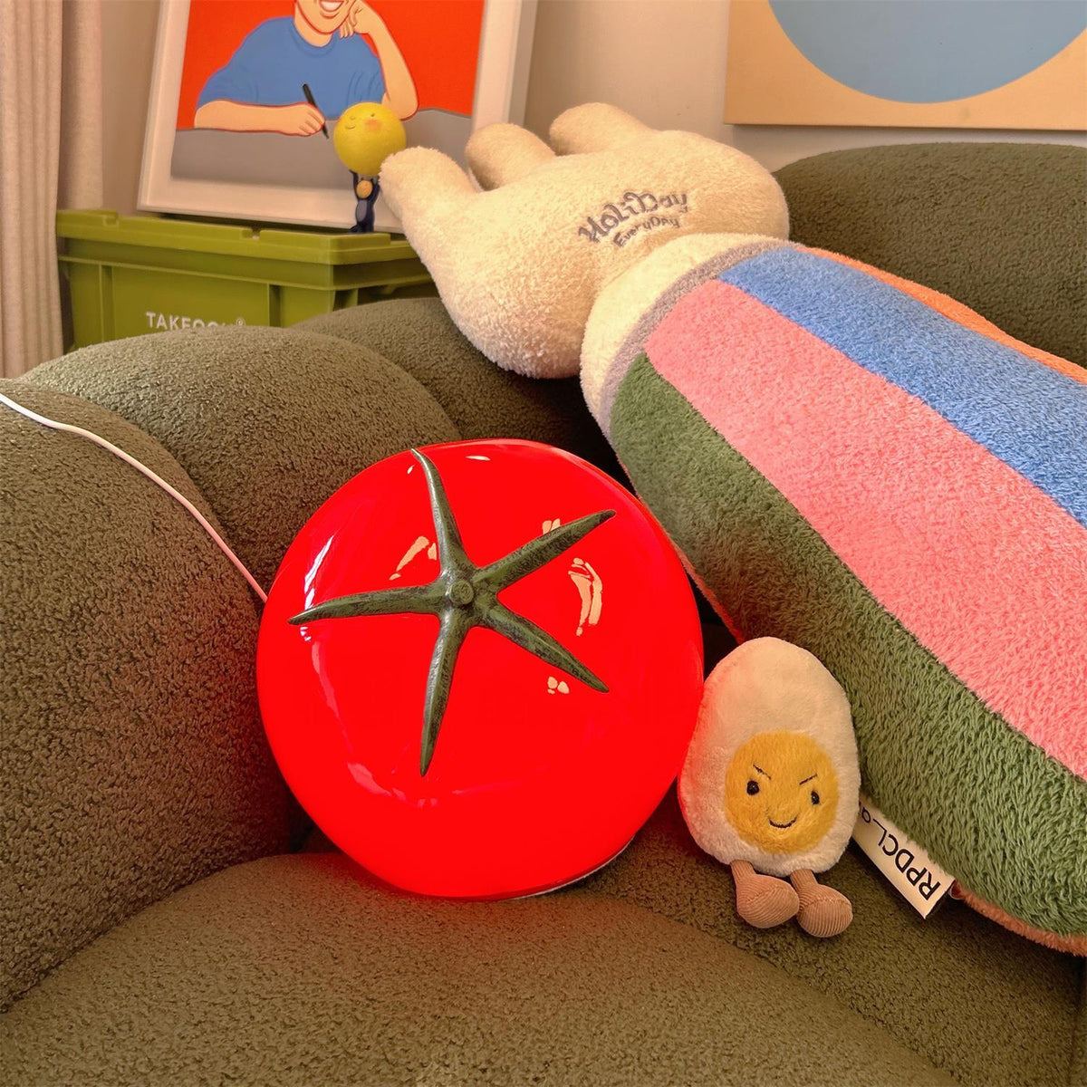 Tomato Resin Table Lamp — product view 14