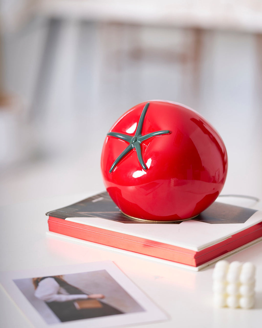 Tomato Resin Table Lamp — product view 36