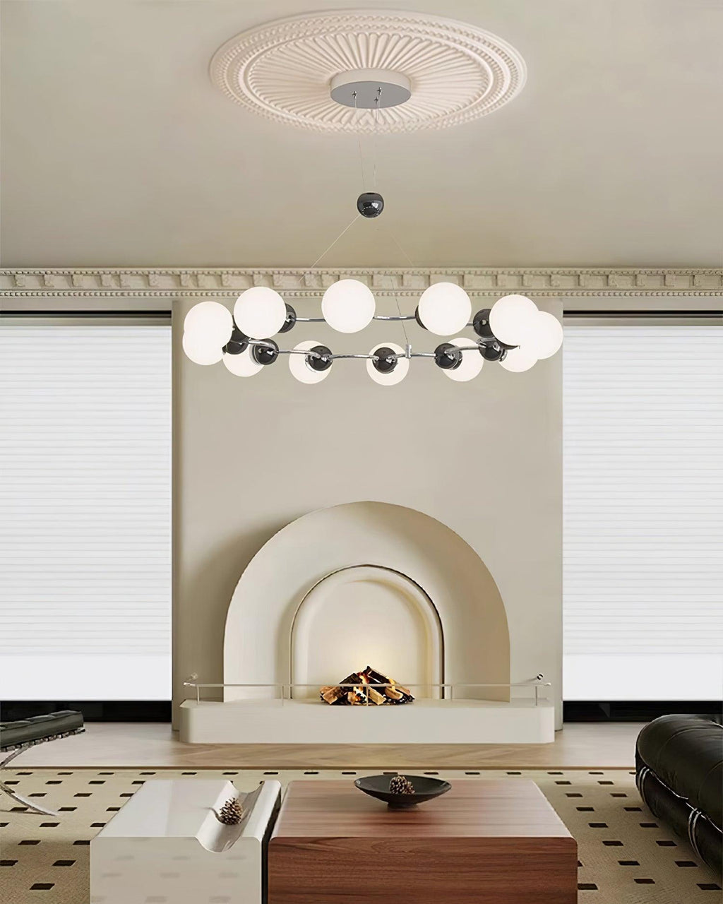 Orbi Modern Metal Chandelier — product view 3