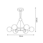Orbi Modern Metal Chandelier — product view 5