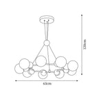 Orbi Modern Metal Chandelier — product view 6