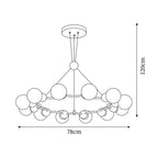 Orbi Modern Metal Chandelier — product view 7