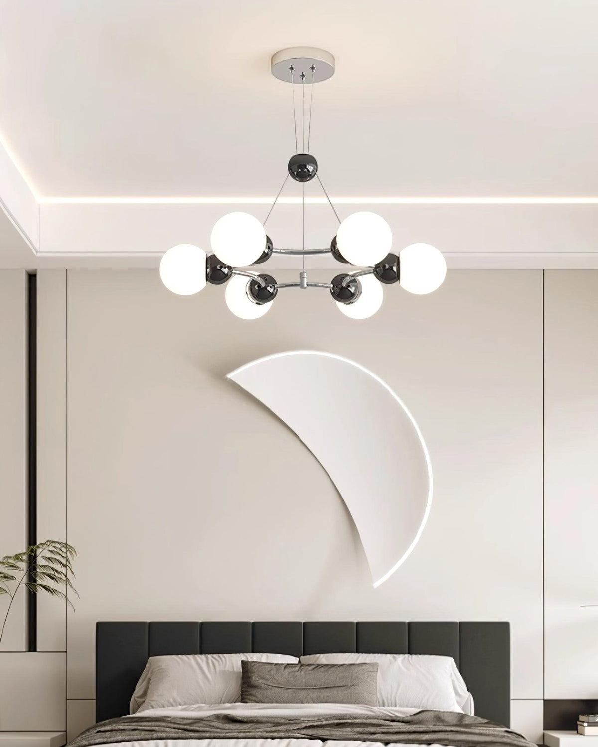 Orbi Modern Metal Chandelier — product view 11